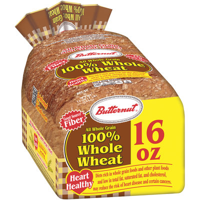 Butternut® 100% Whole Wheat Bread 16 oz. Bag