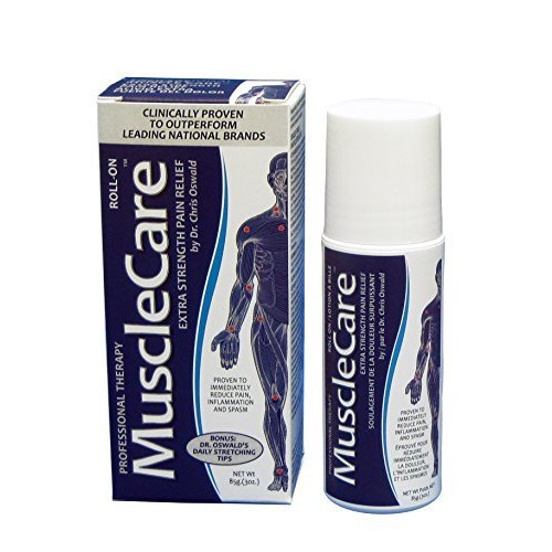 Dr. Oswald's MuscleCare Natural Pain Relief Gel, Extra Strength Roll-On, Topical Analgesic