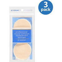 Beauty Accessories Dicon Technologies Professional Round Compact Replacement Sponges