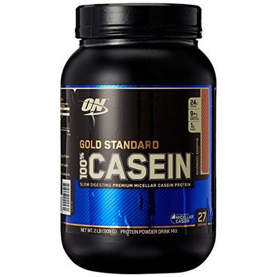 Optimum Nutrition 100% Casein Protein, Raspberry Smoothie, 2 Pound