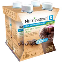 Nutrisystem D Milk Chocolate Shakes, 10 fl oz, 4 count, (Pack of 3)