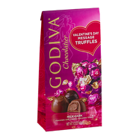 Godiva Chocolatier Valentine's Day Message Truffles Milk/Dark Chocolate