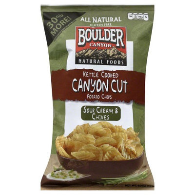 Boulder Canyon All Natural Gluten Free Potato Chips Sour Cream & Chives - 6.5 oz
