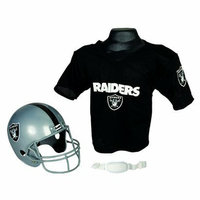 Franklin Sports NFL Raiders Helmet/Jersey set- OSFM ages 5-9