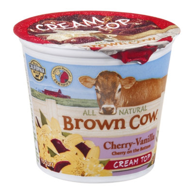 Brown Cow Cream Top Yogurt Cherry-Vanilla All Natural