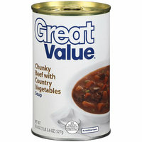 Great Value : Chunky Beef With Country Vegetables Soup