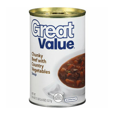 Great Value : Chunky Beef With Country Vegetables Soup
