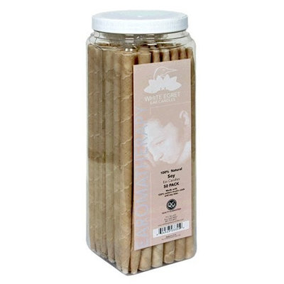 White Egret Earomatherapy Ear Candles, Soy, 50 candles
