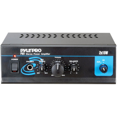 PylePro PYLE PRO PTA1 Mini Stereo Power Amplifier 15W X 2