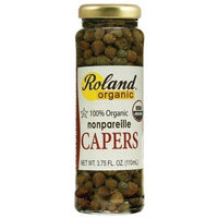 Roland Organic Nonpareil Capers, 3.75-Ounce Glass Jars (Pack of 12)