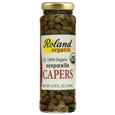 Roland Organic Nonpareil Capers, 3.75-Ounce Glass Jars (Pack of 12)