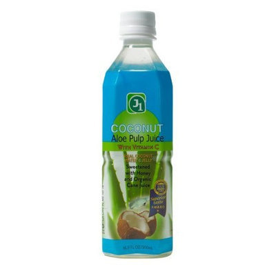 J1 Aloe Pulp Juice with Vitamin C Coconut, 16.9-Ounce (Pack of 12)