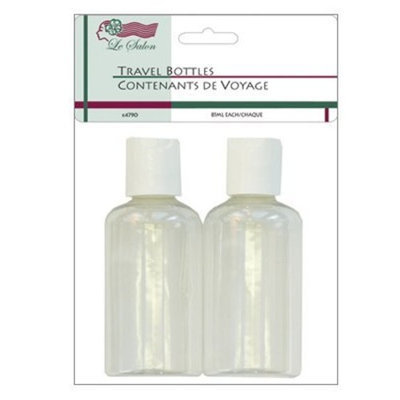 Le Salon Travel Bottles 2 Clear 85ml Liquid Containers
