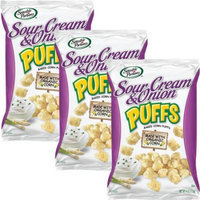 Sensible Portions Sour Cream & Onion Puffs Baked Corn Puffs, 4 oz