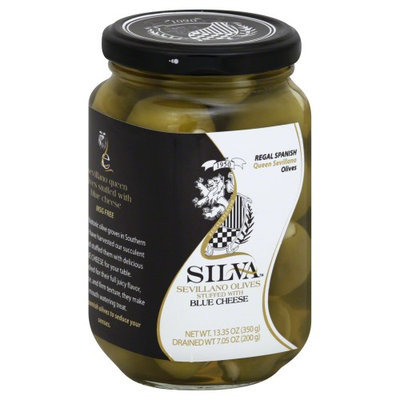 Silva Regal Spanish Stuffed Olives Blue Cheese 13.35 oz