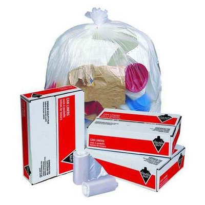 TOUGH GUY 4KN32 Trash Bags,33 gal,12 micron, PK250