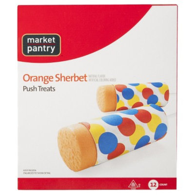 market pantry Market Pantry Orange Sherbet Push Pop 12 pack