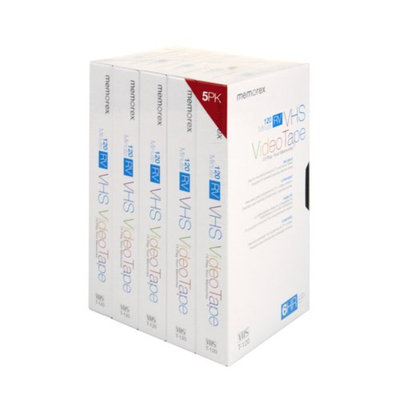 Memorex VHS120 Tape, 5-Pack