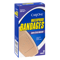 CareOne Waterproof Super Stick Adhesive Bandages - 10 CT