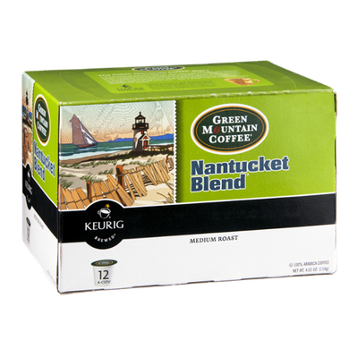 Green Mountain Coffee Keurig Nantucket Blend Medium Roast K-Cups - 12 CT