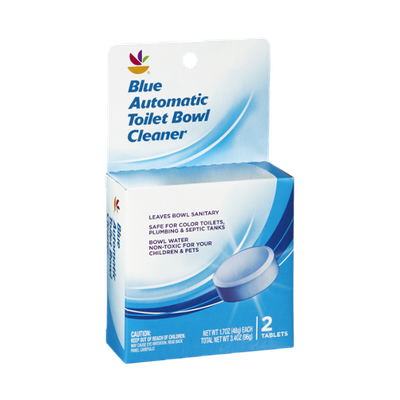 Ahold Blue Automatic Toilet Bowl Cleaner Tablets - 2 CT