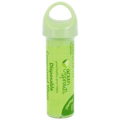 Green Sprouts Disposable Compressed Wipes with Travel Tube