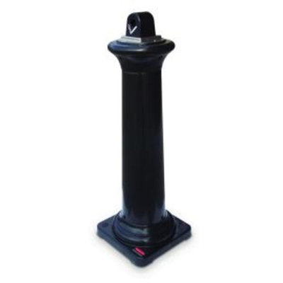 Rubbermaid Commercial Products GroundsKeeper Tuscan Iron Black Smoking Receptacle