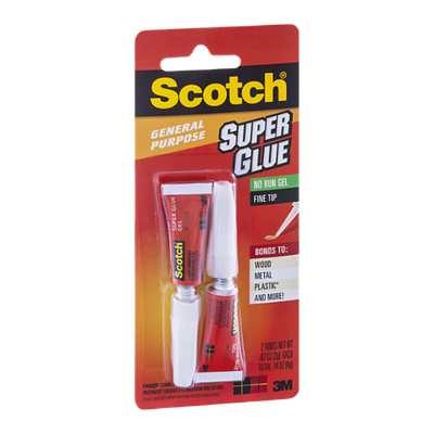 Scotch Super Glue No Run Gel - 2 CT