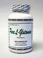 Pure L-Glutamine 500 mg 100 caps by Montiff