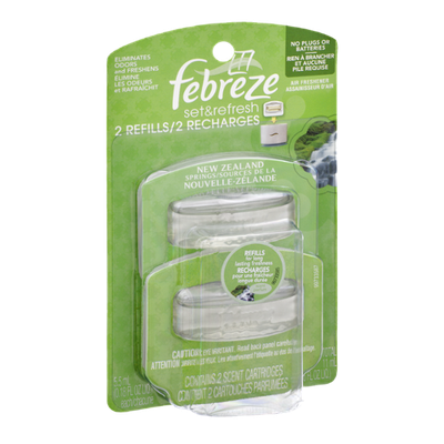 Febreze Set & Refresh New Zealand Air Freshener Refills - 2 CT