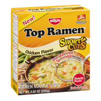 Nissin Top Ramen Noodle Soup Short Cuts Chicken