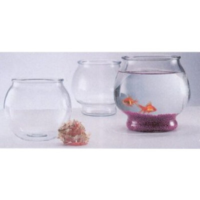 Anchor Hocking Footed Glass Round Fish Bowl .5gal