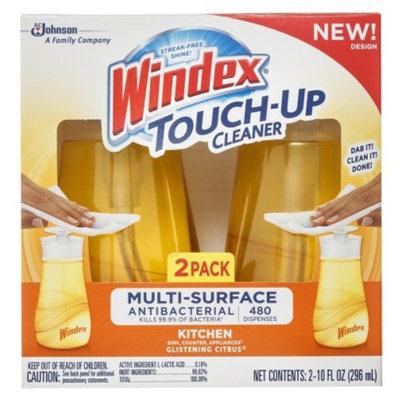WINDEX Windex Touch-Up Cleaner with Glistening Citrus Fragrance - 2 Count