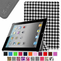 Fintie SmartShell Case for Apple iPad 4th Generation with Retina Display, iPad 3 & iPad 2, Houndstooth Black