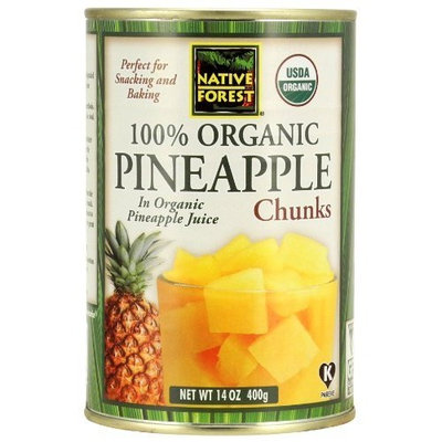 Native Forest Organic Pineapple Chunks, 14-Ounce Cans (Pack of 6)