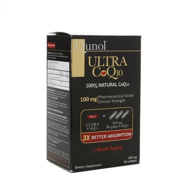 Qunol Ultra 100 mg CoQ10 Dietary Supplement Softgels