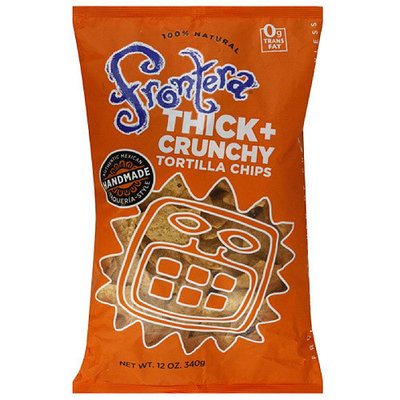 Frontera Thick & Crunchy Tortilla Chips, 12 oz (Pack of 12)