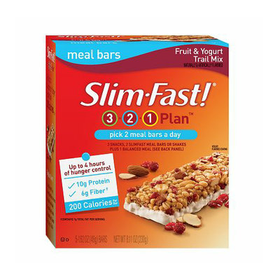 SlimFast 3.2.1 Plan Fruit & Yogurt Trail Mix Meal Bars