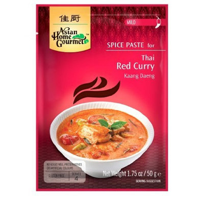 Asian Home Gourmet Thai Red Curry Mix, 1.75-Ounce Pouch (Pack of 12)