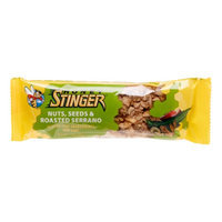 Honey Stinger Nuts, Seeds and Roasted Serrano Snack Bar - Box of 15 - nuts, seeds & roasted serrano, box of 15