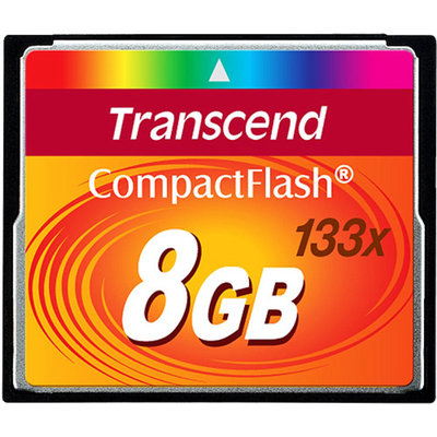 Transcend TS8GCF133 8GB 133x CompactFlash Memory Card