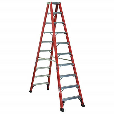 Louisville 10 ft. Fiberglass Twin Stepladder, FM1410HD