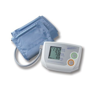 LifeSource UA-774AC Dual Memory Auto Inflate Blood Pressure Monitor with Medium and Large Cuff and AC Adapter