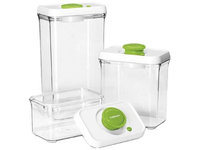Cuisinart CFS-TC-S6G Fresh Edge Patented Vacuum-Seal Food Storage System, Green