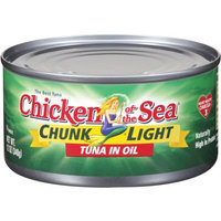 Chicken of the Sea Chunk Light Tuna with Oil, 12 Ounce (Pack of 6)