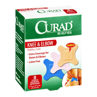 Curad Knee & Elbow Sterile Adhesive Bandages - 8 CT