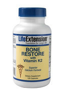Life Extension Bone Restore with Vitamin K2 120 Capsules