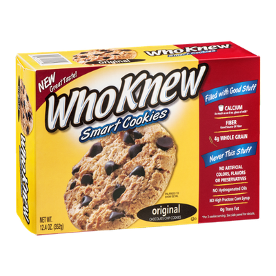WhoKnew Smart Cookies Original Chocolate Chip Cookies