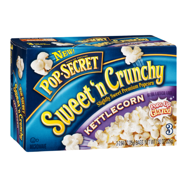 Pop Secret Sweet 'N Crunchy Popcorn Kettlecorn 3 CT Reviews 2019