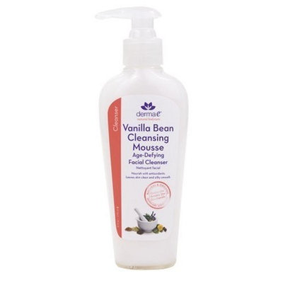 Derma e Age-Defying Facial Cleanser, Vanilla Bean Cleansing Mousse, 4 fl oz (118 ml)